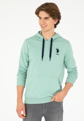 Erkek Su Yeşili Basic Sweatshirt - 50289059176