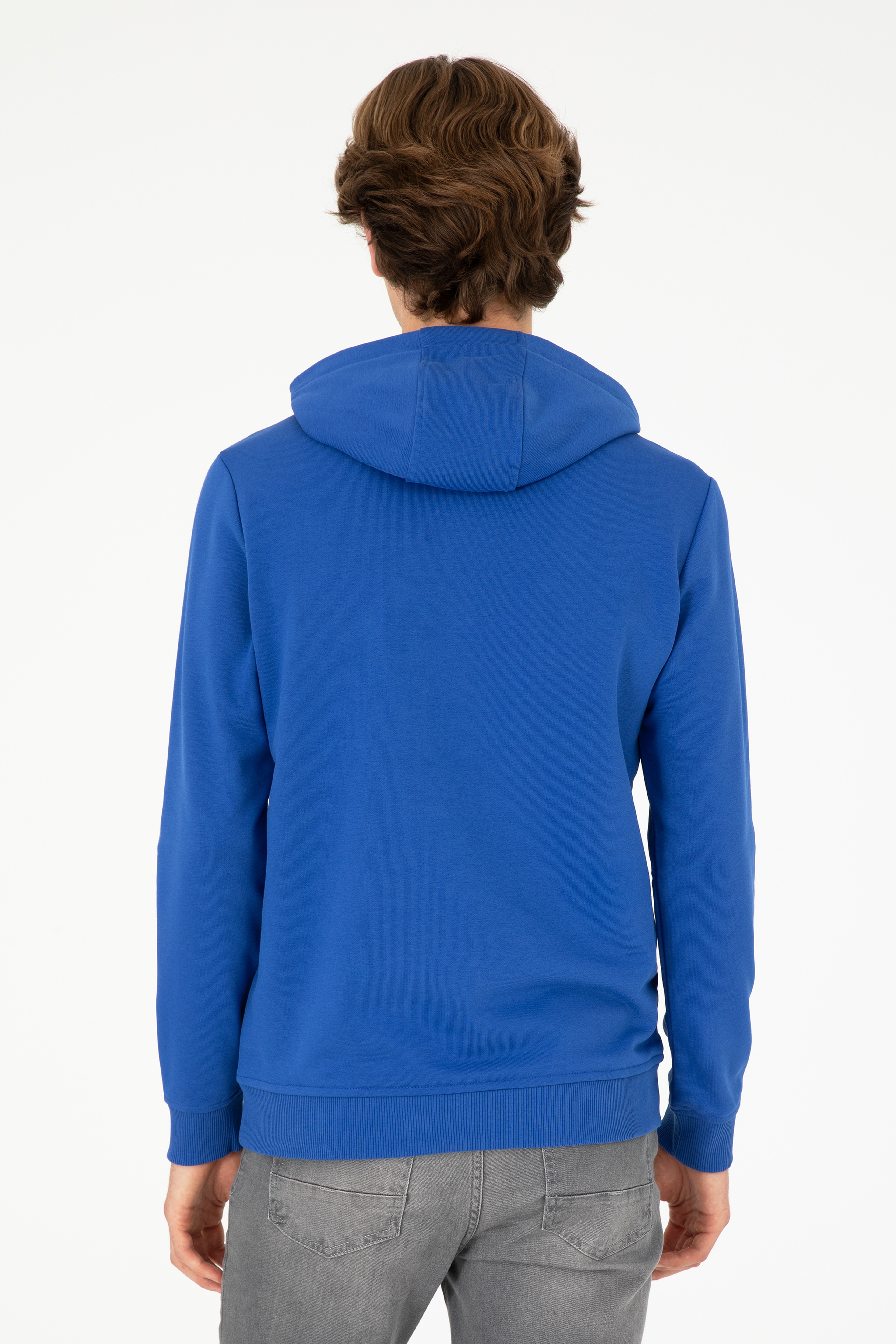 Erkek Saks Basic Sweatshirt - Image 5