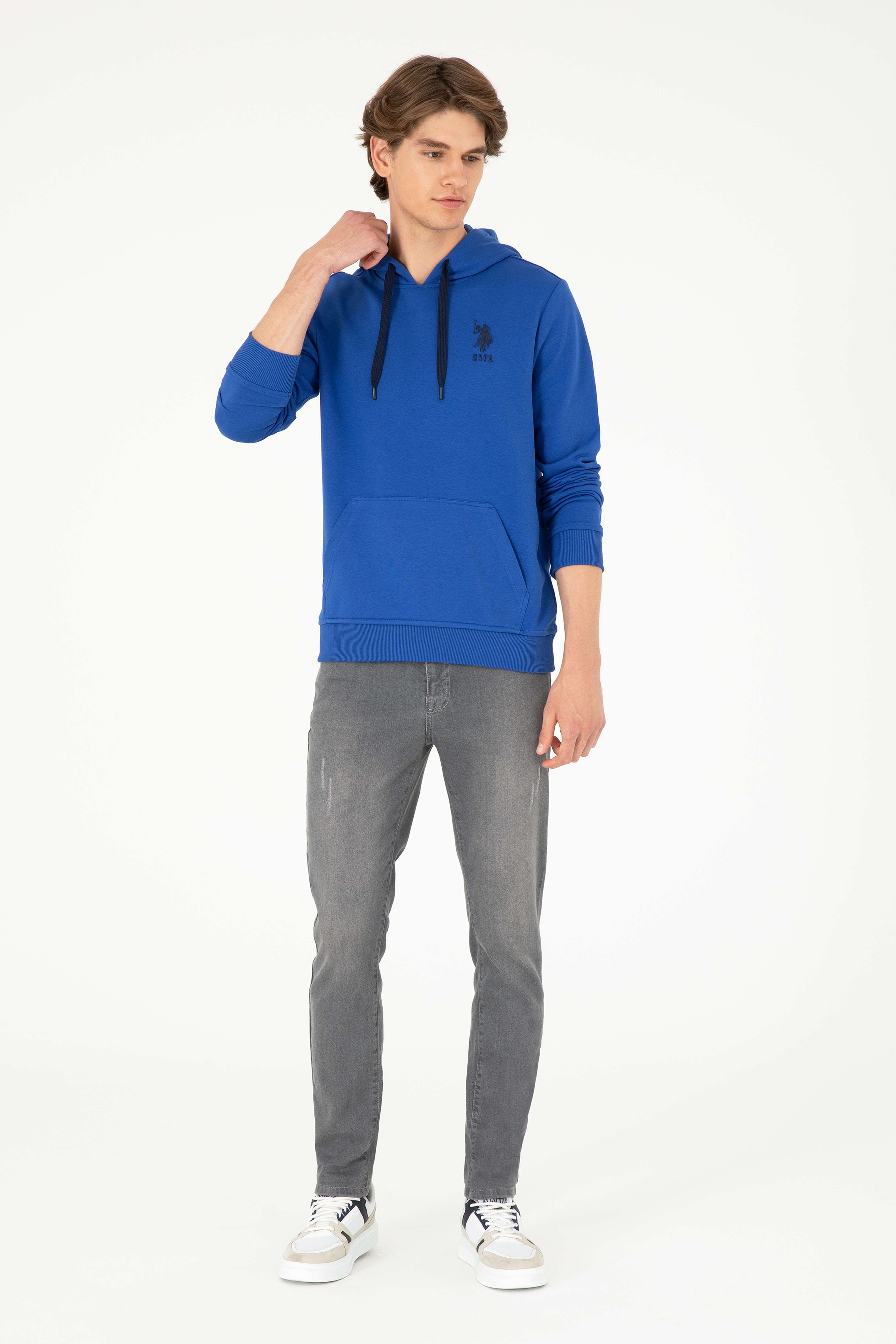 Erkek Saks Basic Sweatshirt - Image 4