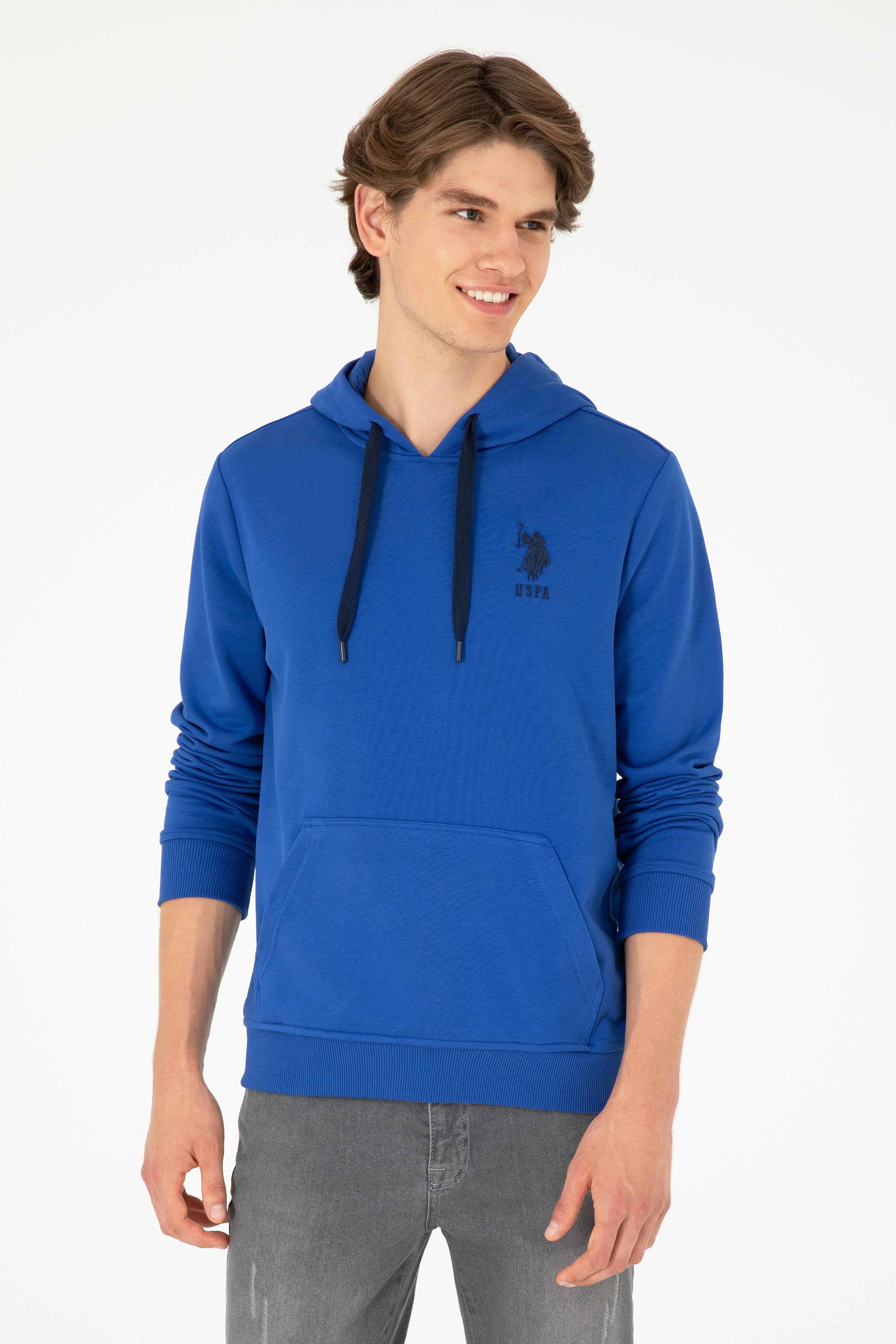 Erkek Saks Basic Sweatshirt - Image 1