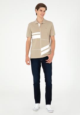 Erkek Açık Haki Tişört - 50281525021