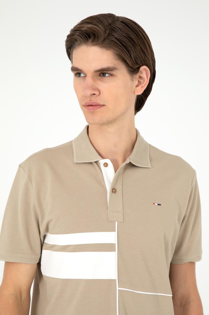 Erkek Açık Haki Tişört