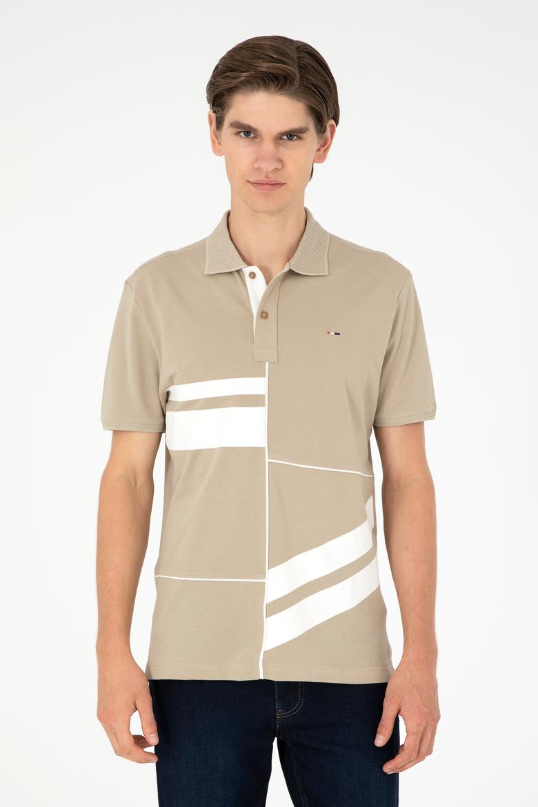 Erkek Açık Haki Tişört