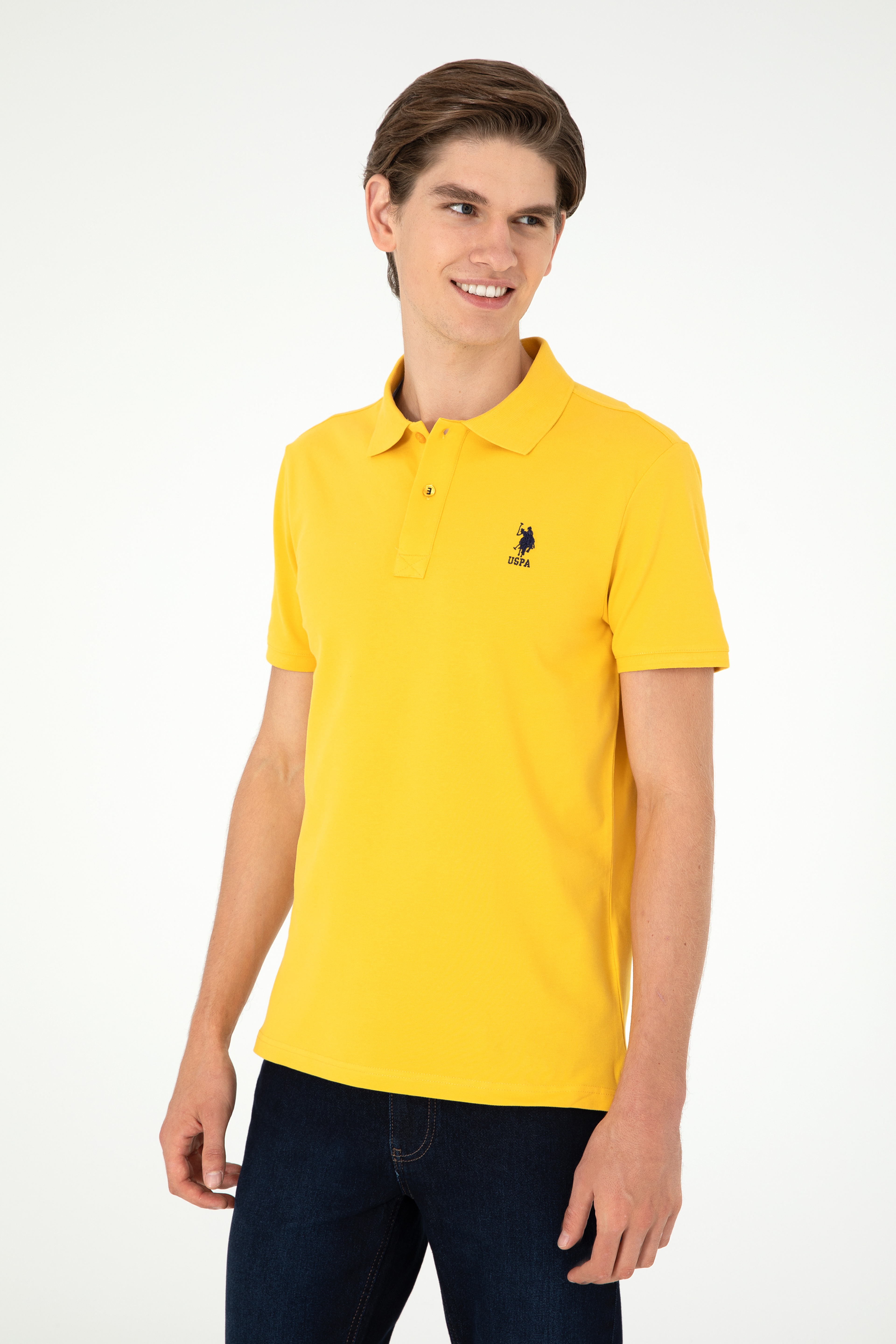 Erkek Safran Basic Tişört - Image 3