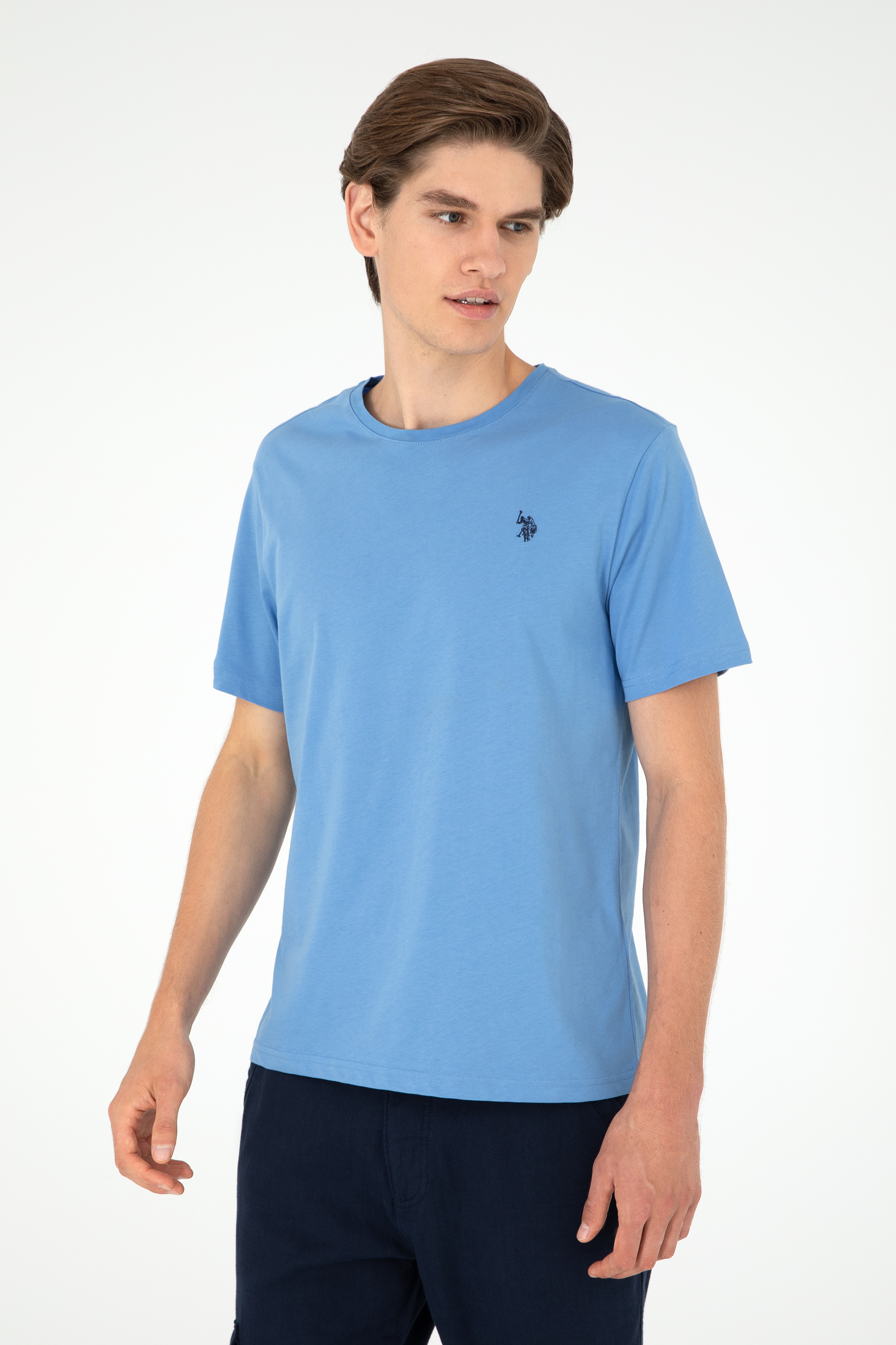 Erkek Saks Basic Tişört - Image 3