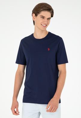 Erkek Lacivert Basic Tişört - 50281948029