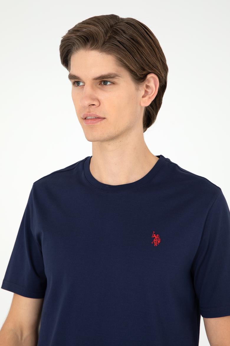 Erkek Lacivert Basic Tişört - 50281948029