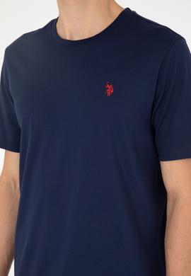 Erkek Lacivert Basic Tişört - 50281948029