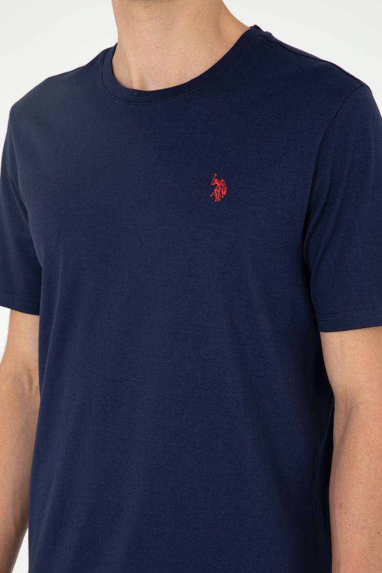 Erkek Lacivert Basic Tişört - 50281948029