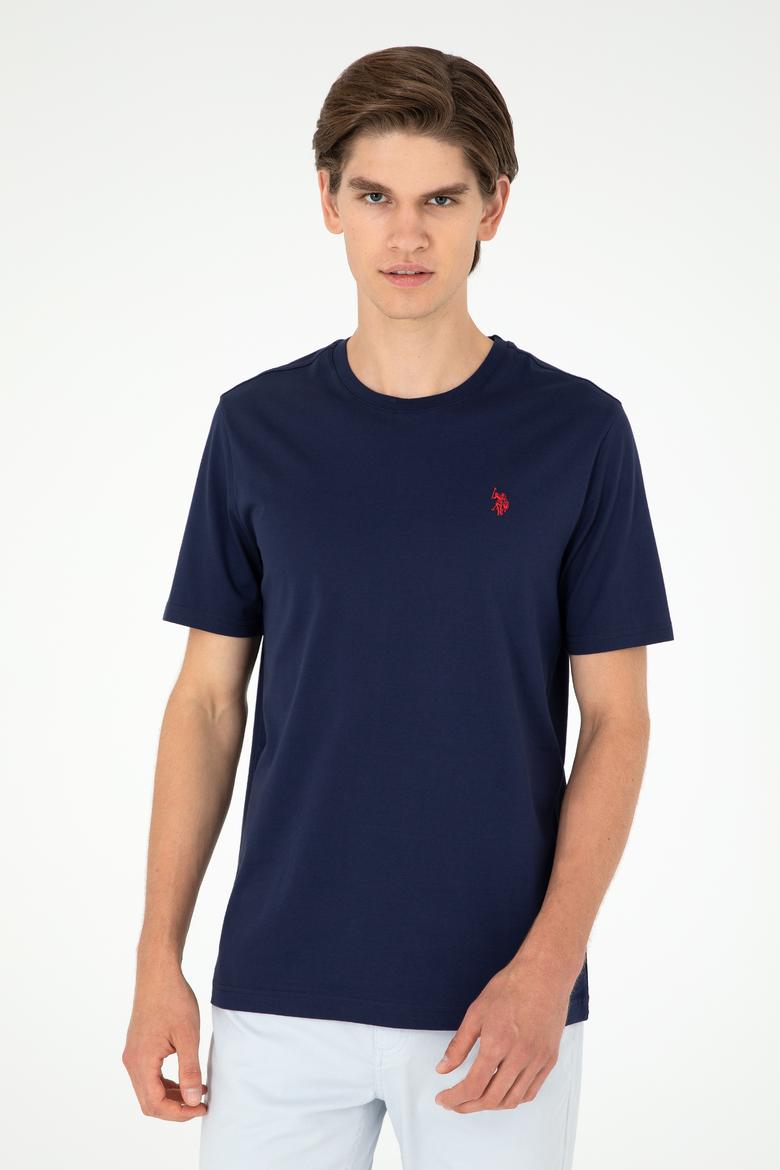 Erkek Lacivert Basic Tişört - 50281948029