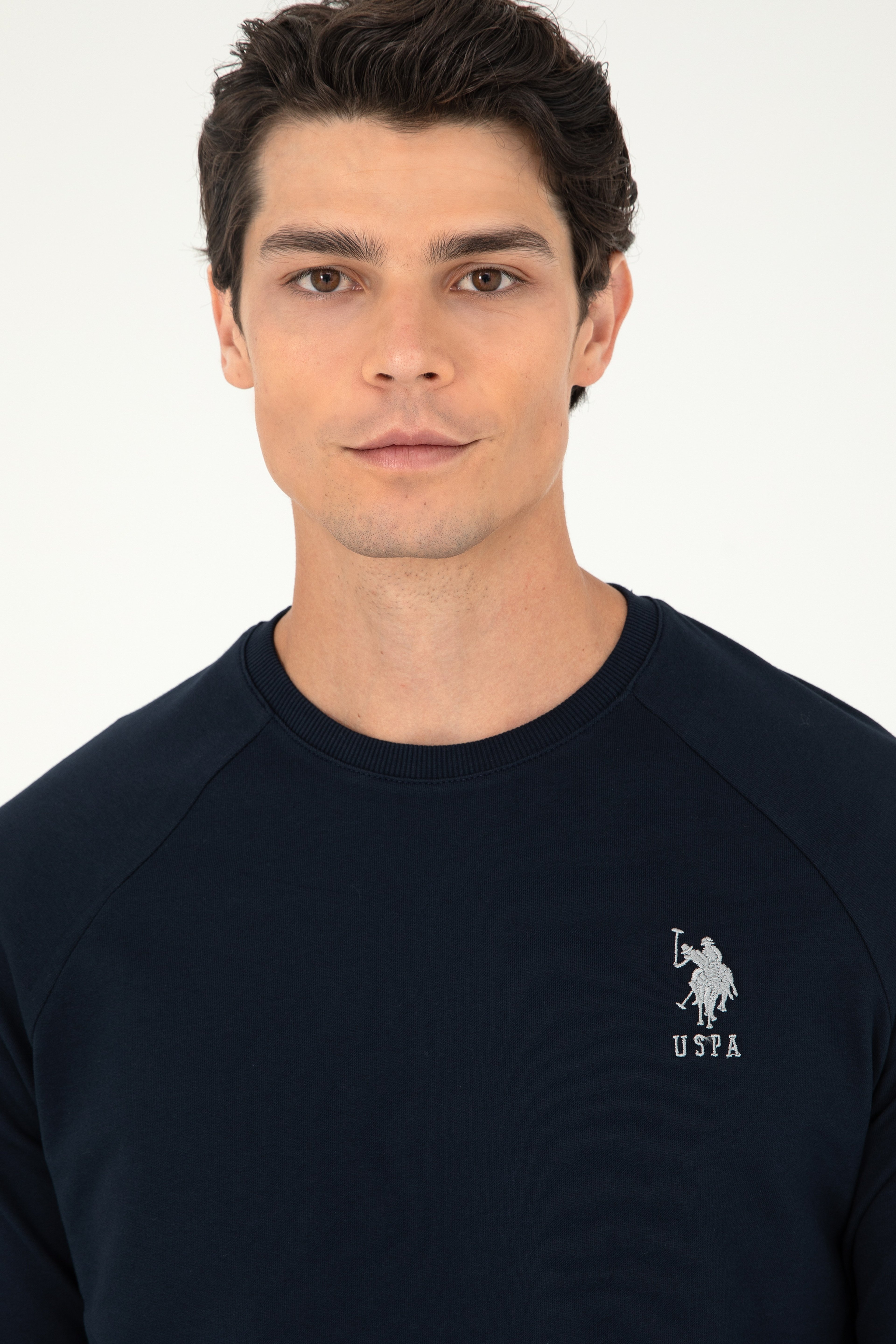 Erkek Lacivert Basic Sweatshirt - Image 2