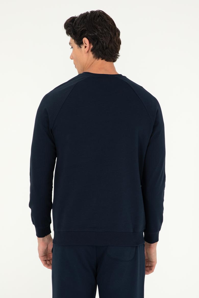 Erkek Lacivert Basic Sweatshirt - 50289030009
