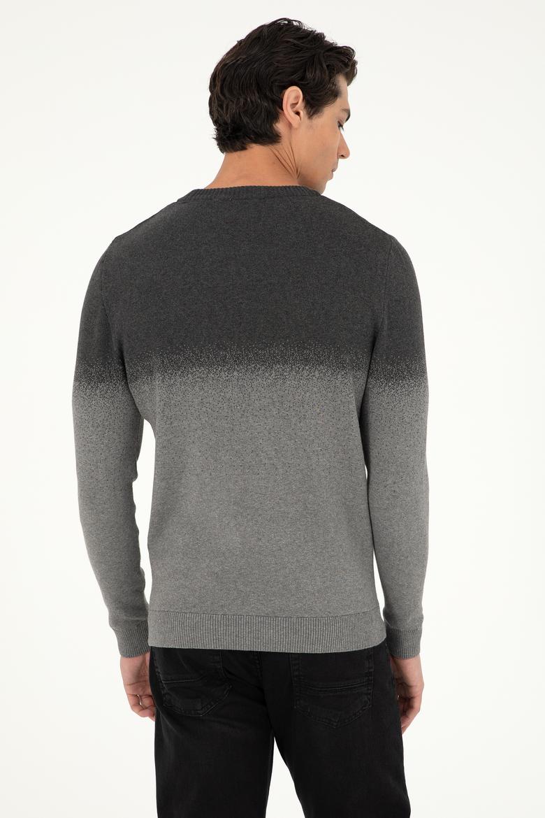 Erkek Antrasit Melanj Kazak - 50293538017