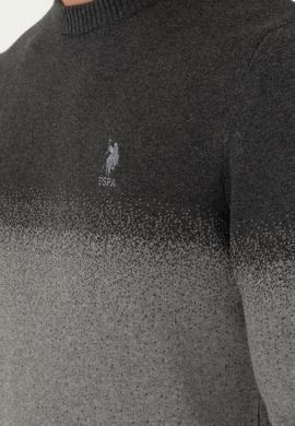 Erkek Antrasit Melanj Kazak - 50293538017