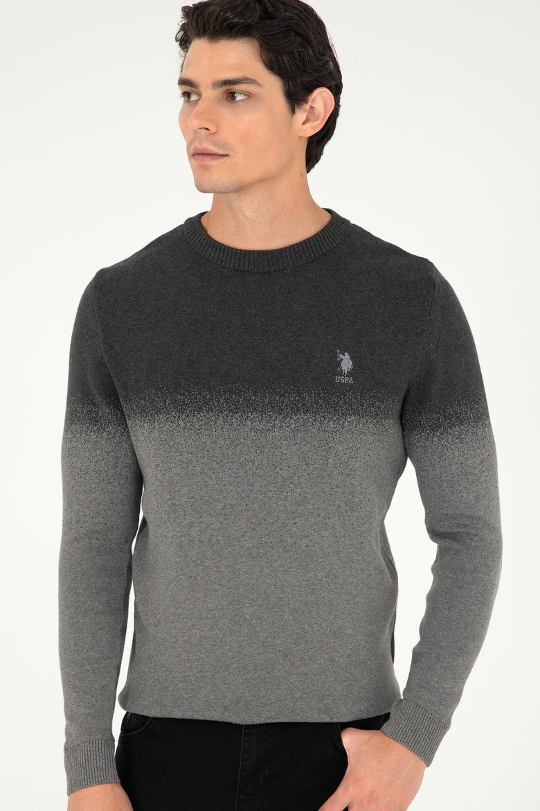 Erkek Antrasit Melanj Kazak - 50293538017