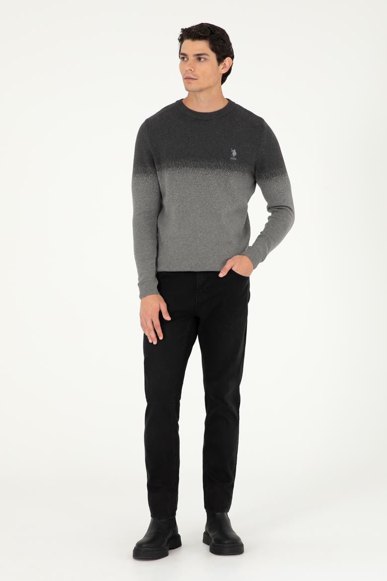 Erkek Antrasit Melanj Kazak - 50293538017