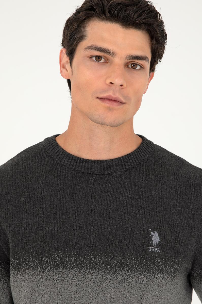 Erkek Antrasit Melanj Kazak