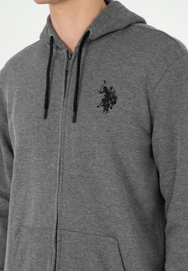 Erkek Antrasit Melanj Örme Hırka - 50295147097