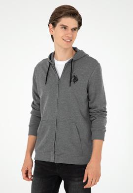 Erkek Antrasit Melanj Örme Hırka - 50295147097