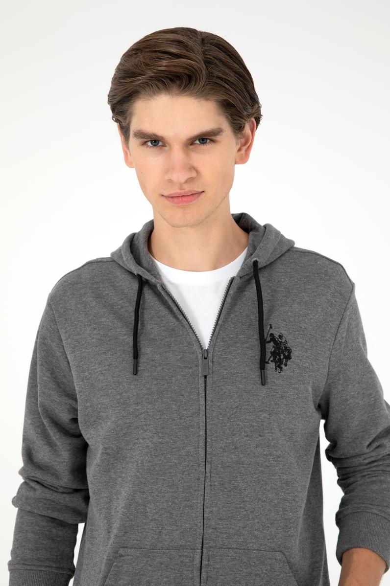 Erkek Antrasit Melanj Örme Hırka