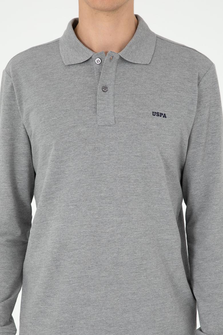 Erkek Gri Melanj Basic Sweatshirt - 50295169126