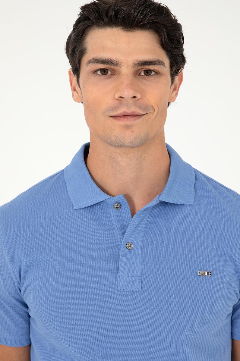 Erkek Saks Basic Tişört