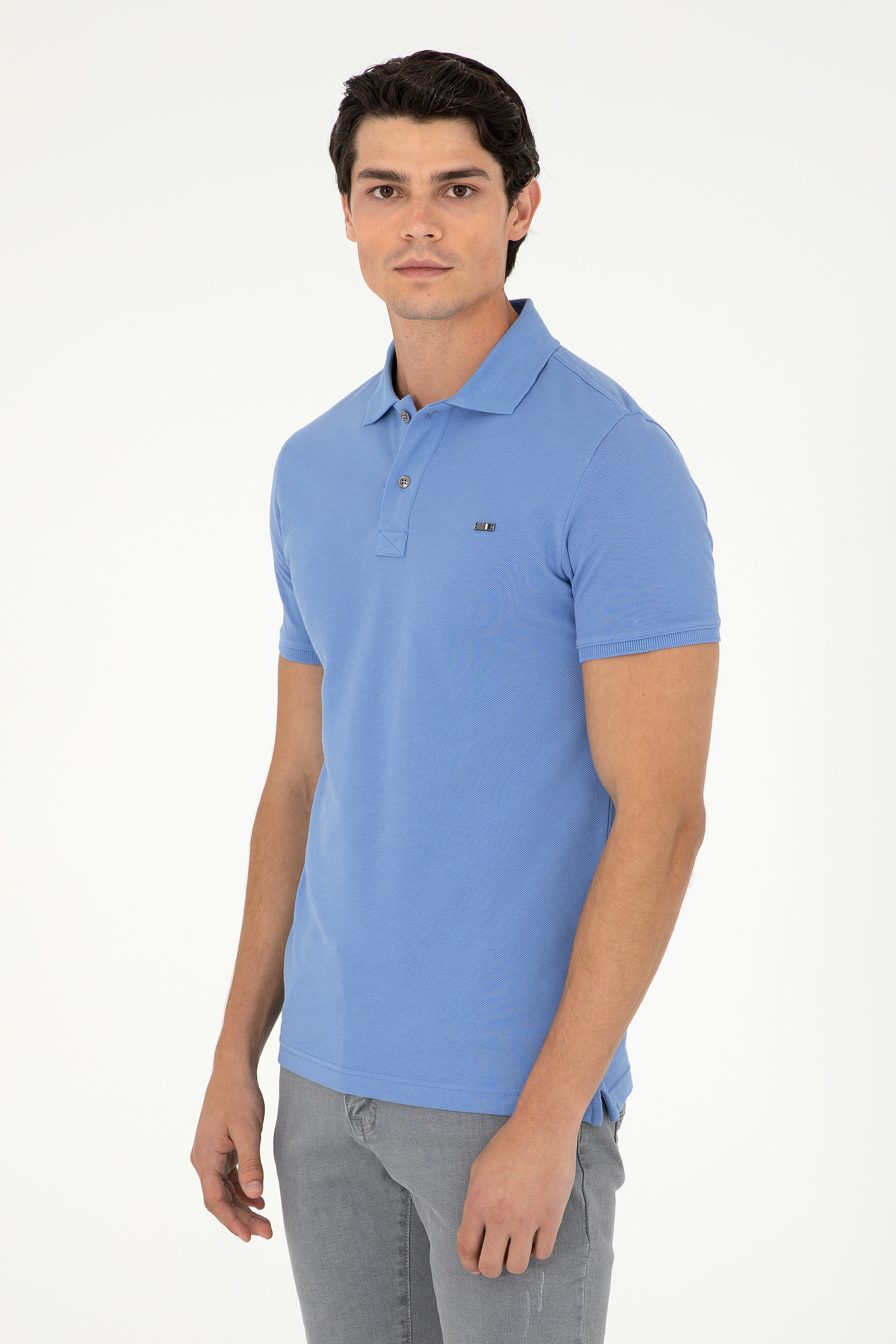Erkek Saks Basic Tişört - Image 1