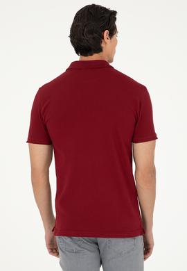 Erkek Bordo Basic Tişört - 50279610036