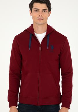 Erkek Bordo Örme Hırka - 50289028119