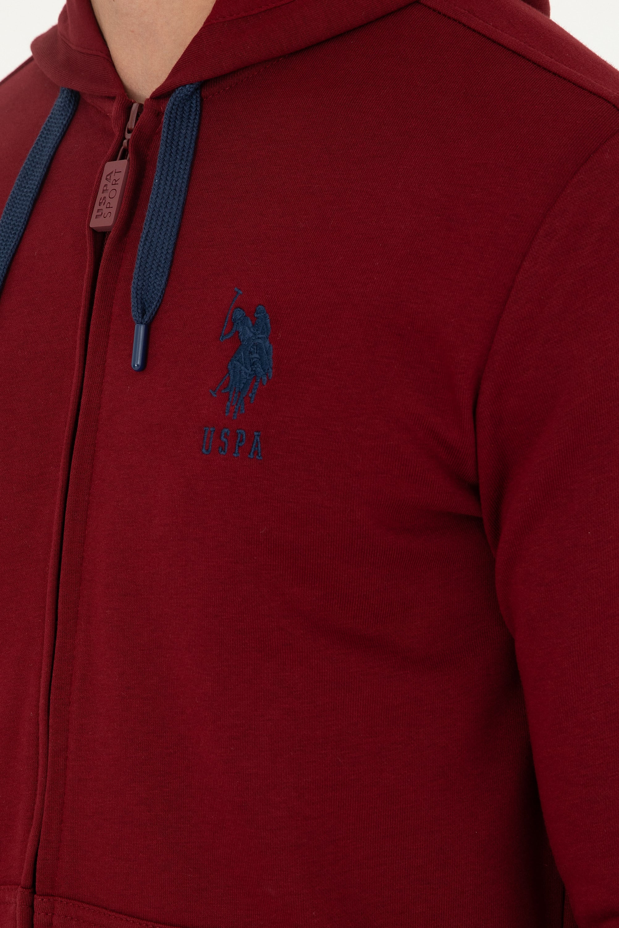 Erkek Bordo Örme Hırka - Image 7