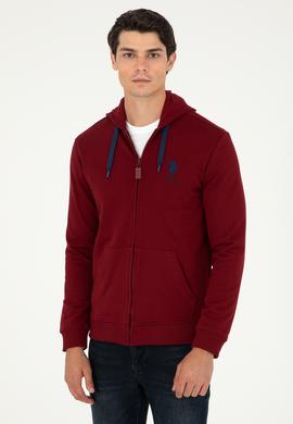 Erkek Bordo Örme Hırka - 50289028119