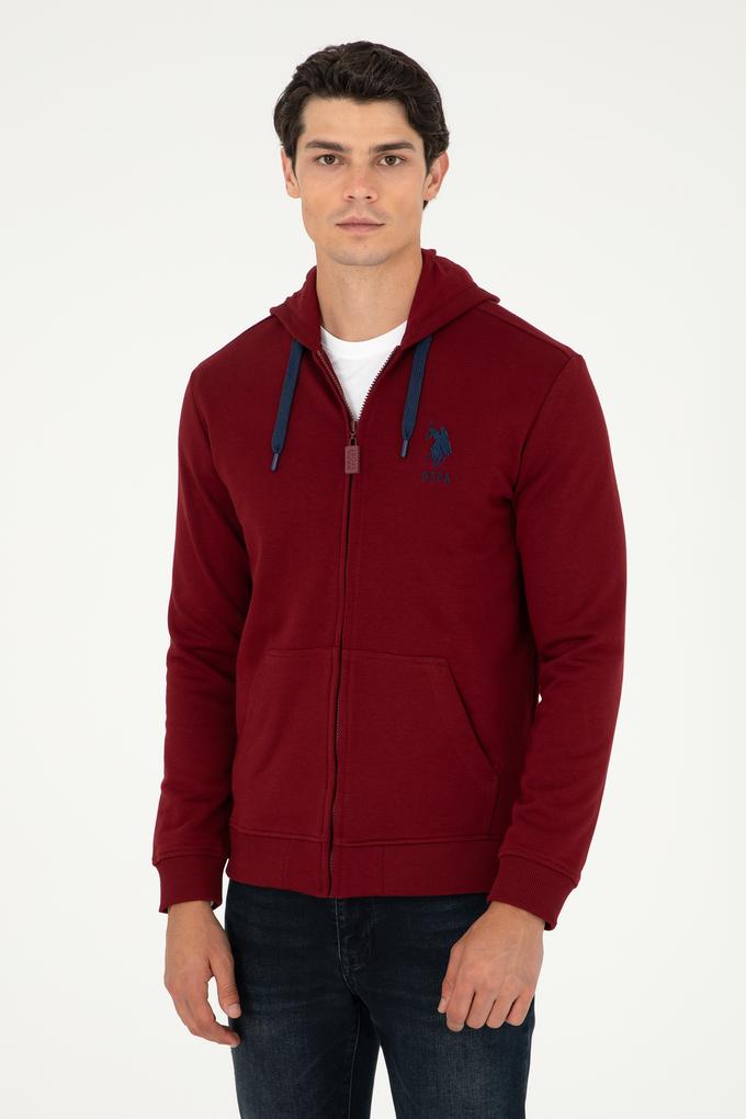 Erkek Bordo Örme Hırka