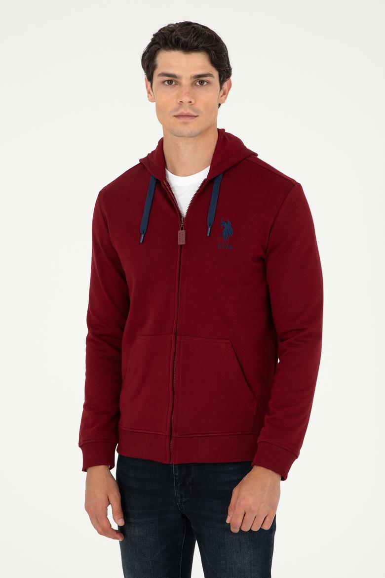 Erkek Bordo Örme Hırka