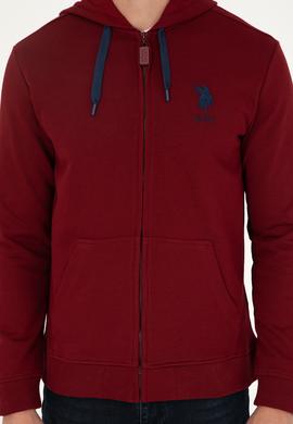 Erkek Bordo Örme Hırka - 50289028119