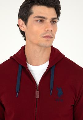 Erkek Bordo Örme Hırka - 50289028119