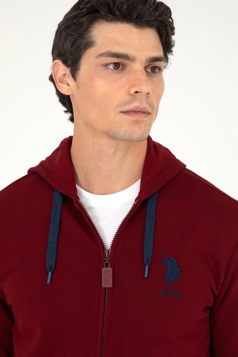 Erkek Bordo Örme Hırka - 50289028119