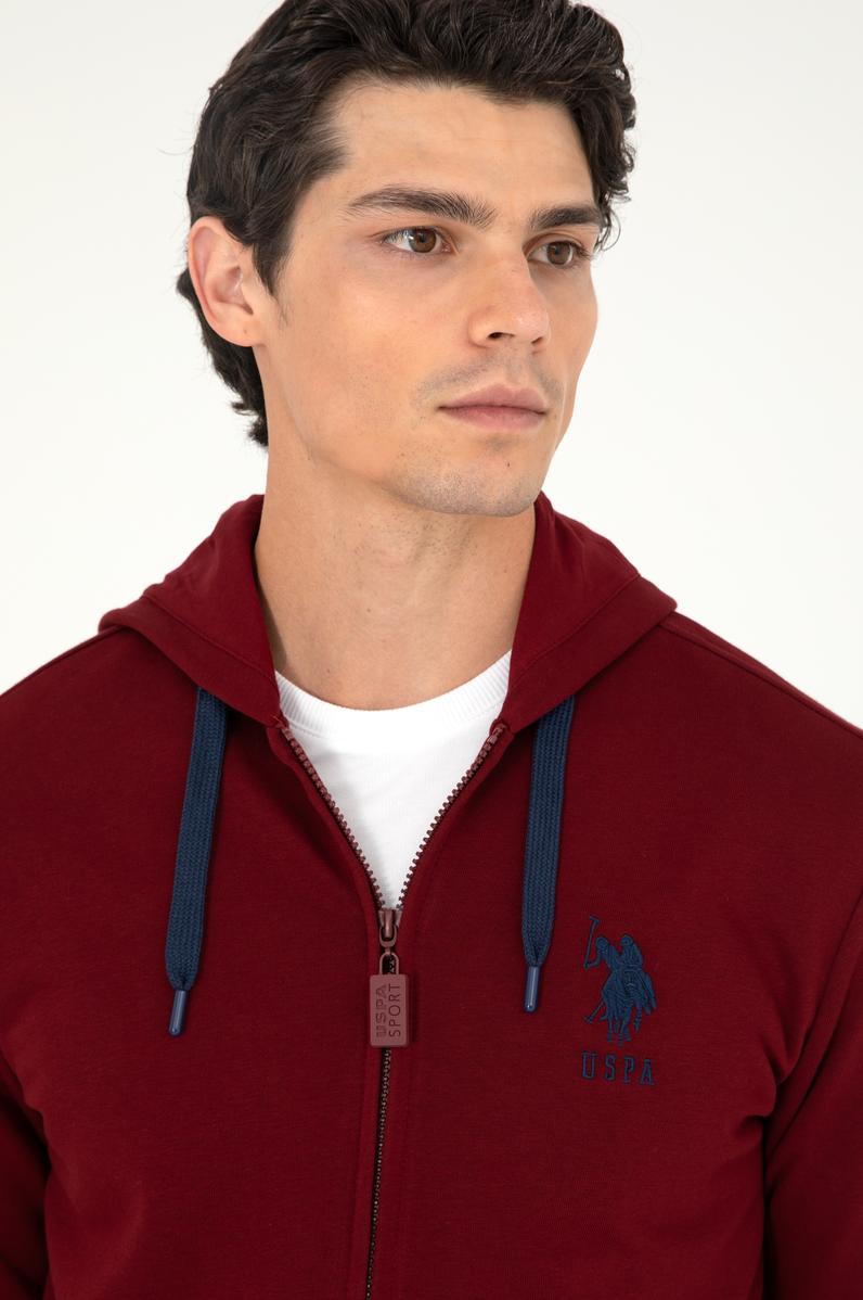 Erkek Bordo Örme Hırka