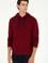 Erkek Bordo Basic Sweatshirt