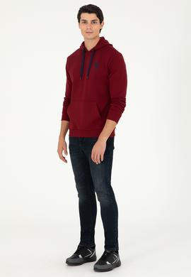 Erkek Bordo Basic Sweatshirt - 50289059047