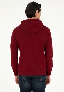 Erkek Bordo Basic Sweatshirt - 50289059047