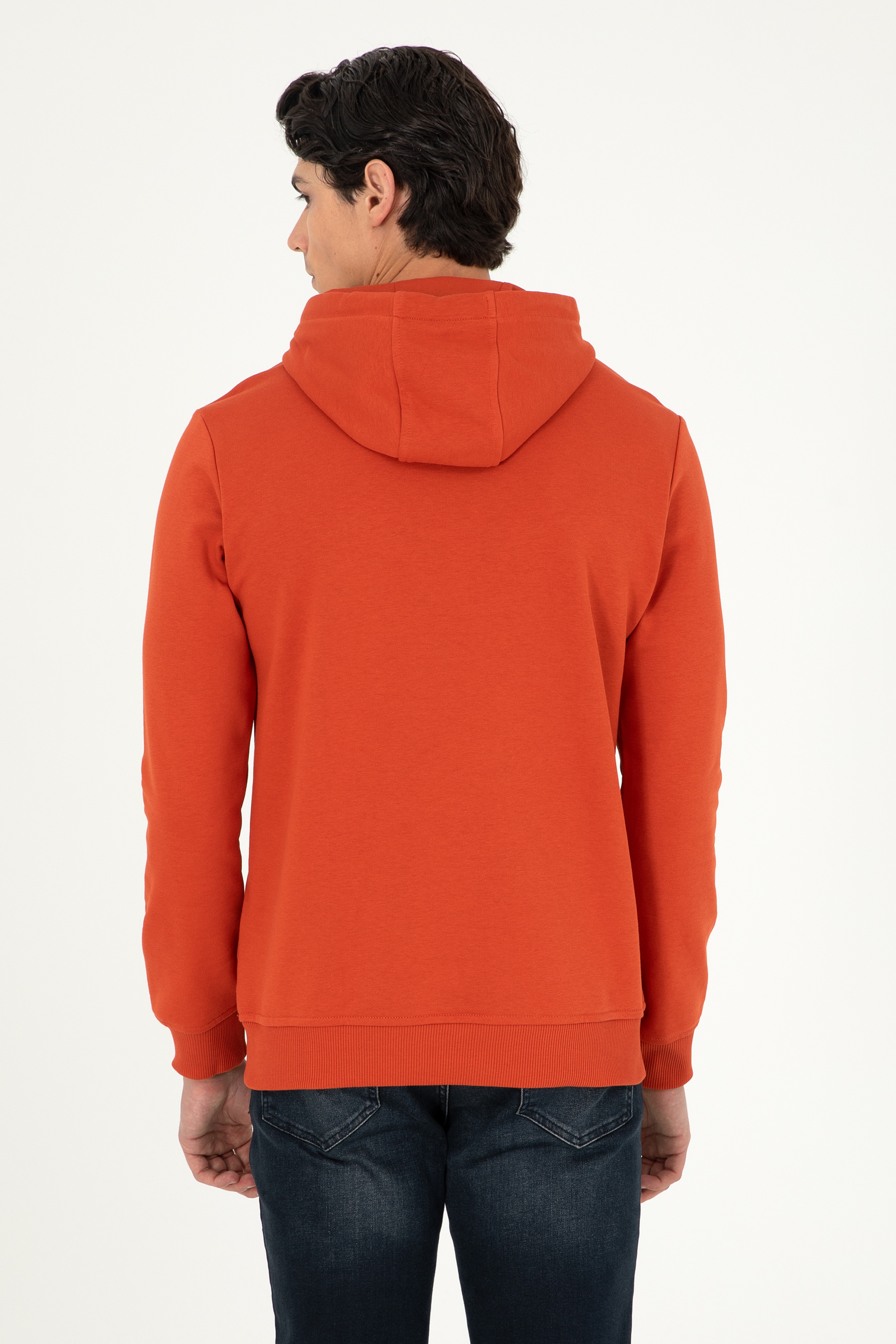 Erkek Kiremit Basic Sweatshirt - Image 5