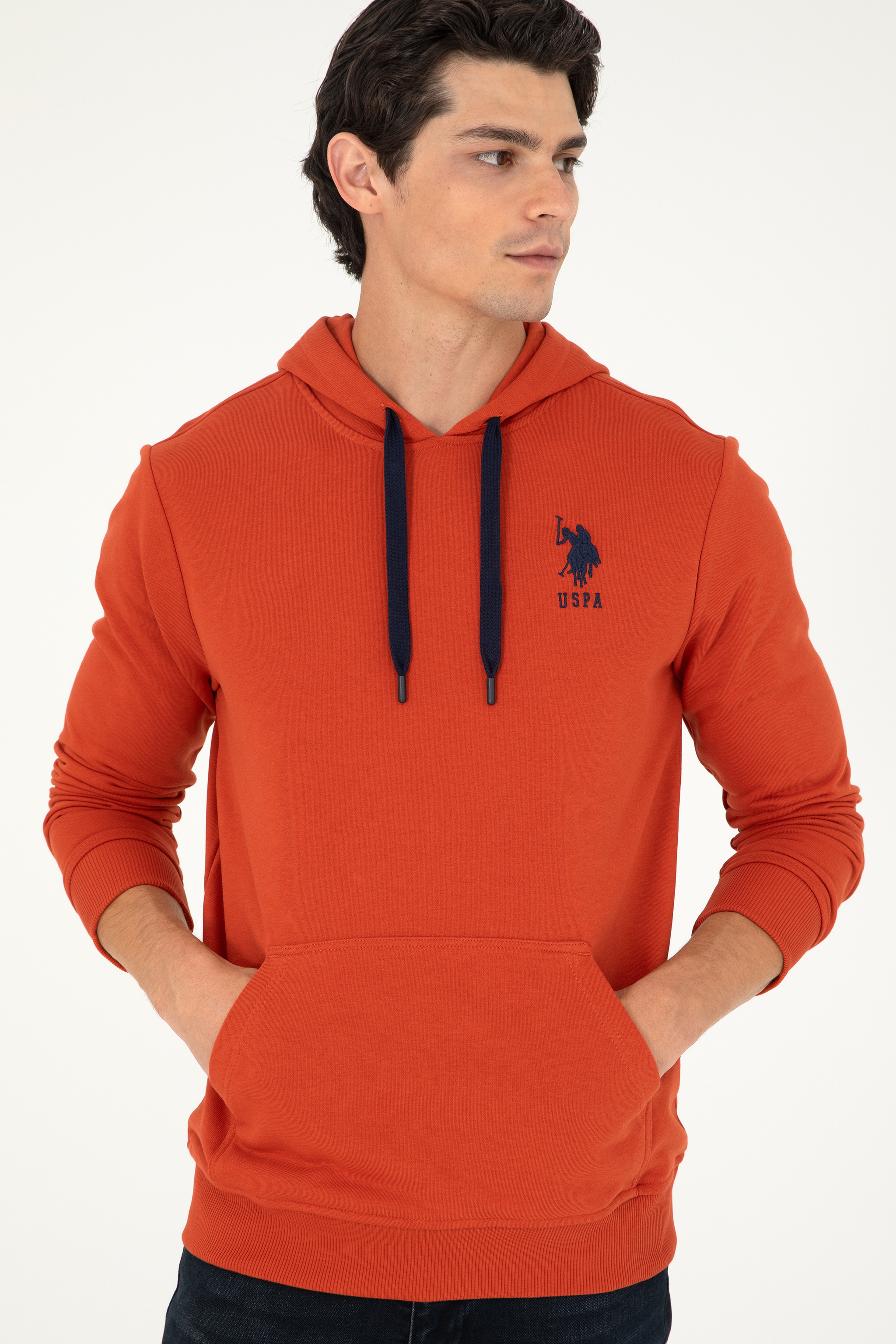 Erkek Kiremit Basic Sweatshirt