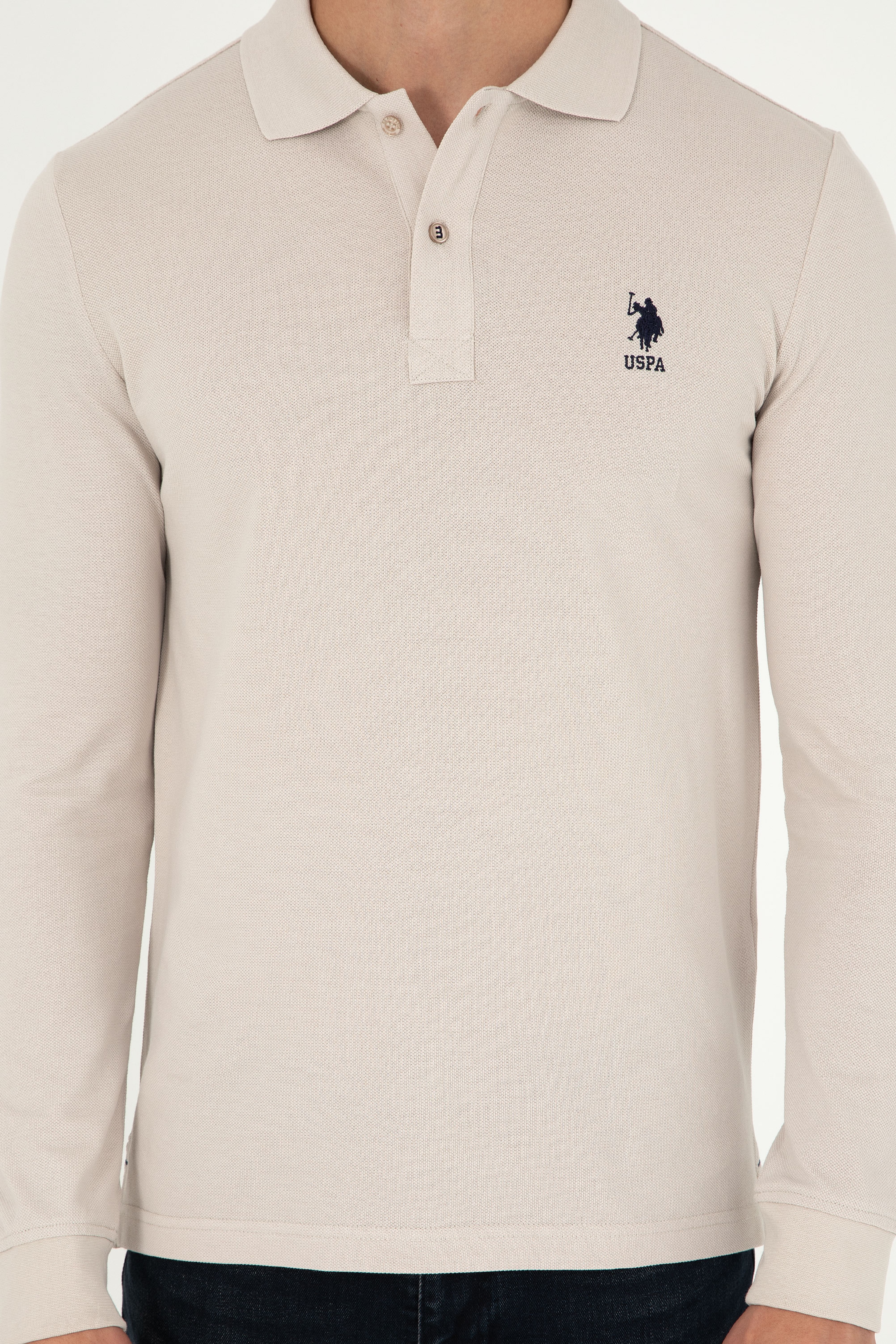 Erkek Taş Basic Sweatshirt - Image 6