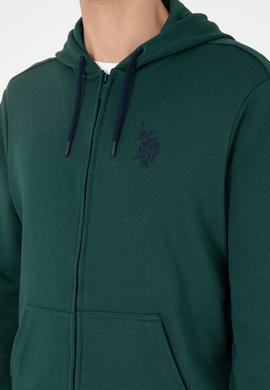 Erkek Koyu Yeşil Örme Hırka - 50295147086