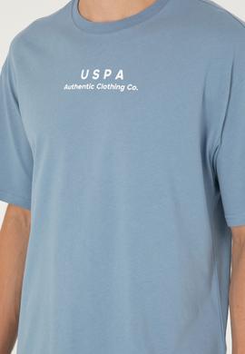 Erkek Comfort Fit Bisiklet Yaka İndigo Tişört - 50294322059