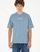 Erkek Comfort Fit Bisiklet Yaka İndigo Tişört