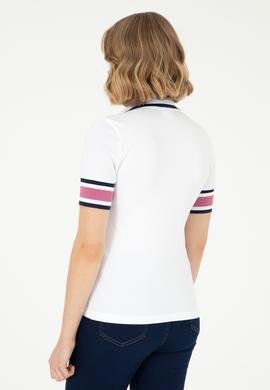 Kadın Beyaz V Yaka Tişört - 50296155006