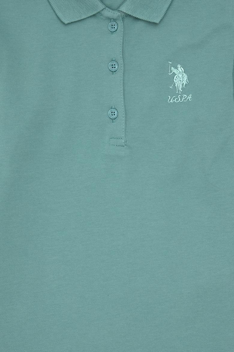 Kız Çocuk Mint Polo Yaka Basic Sweatshirt - 50296377088