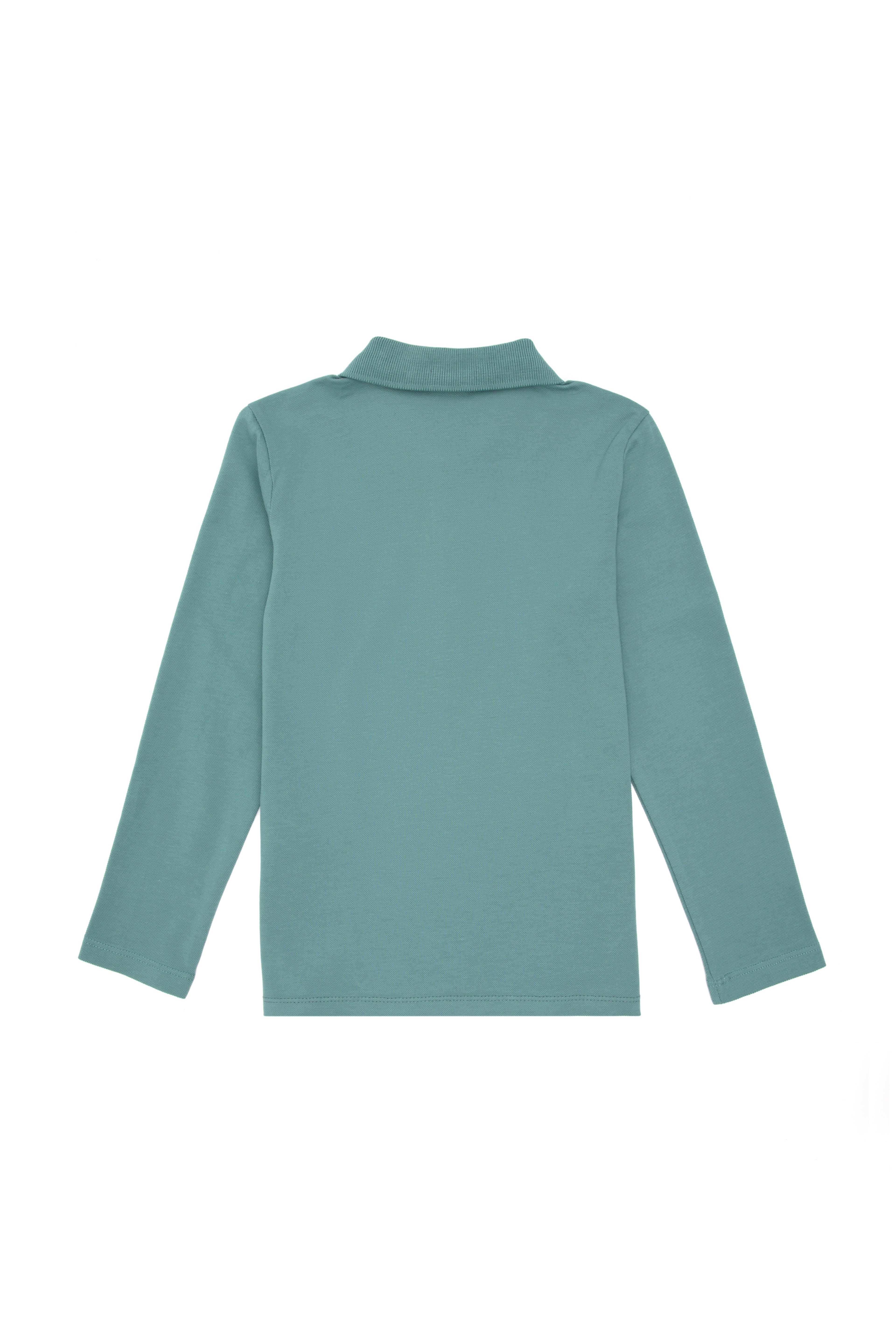Kız Çocuk Mint Polo Yaka Basic Sweatshirt - Image 4