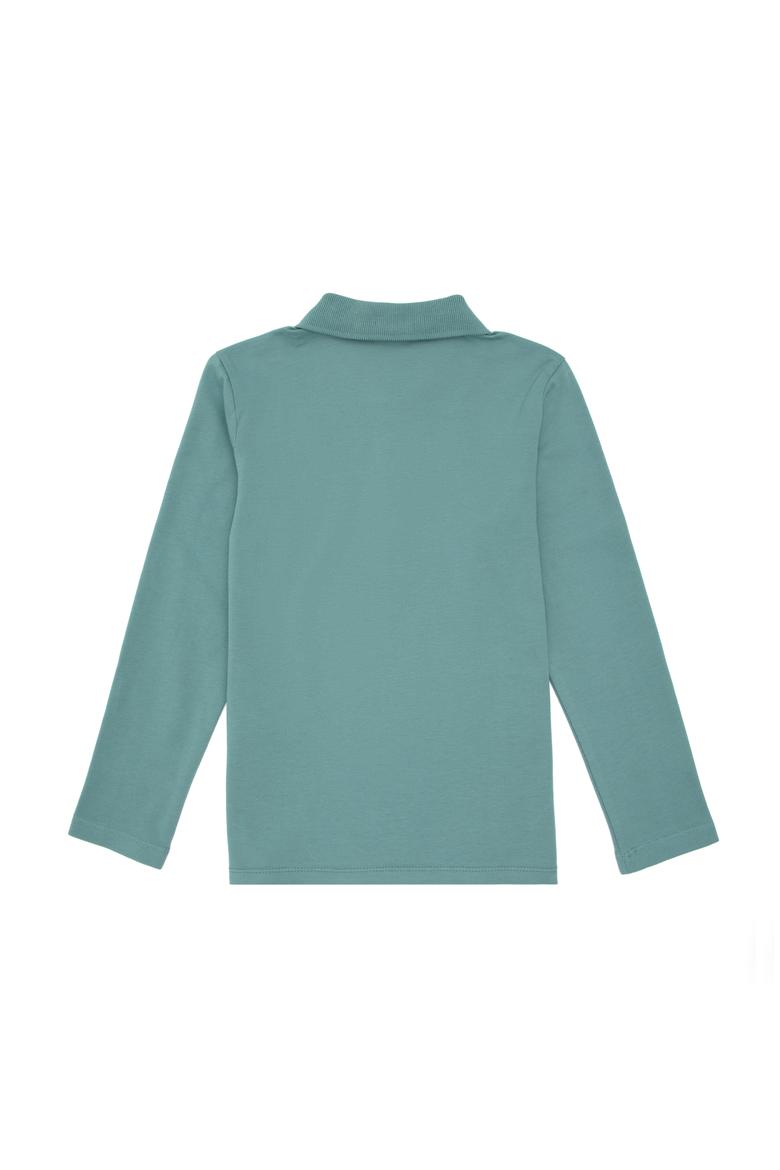 Kız Çocuk Mint Polo Yaka Basic Sweatshirt - 50296377088